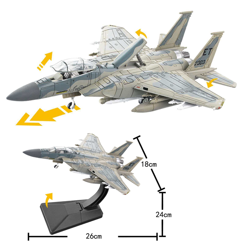 Model Kit Ixchel - 1:72 F-15 Fighter Aircraft DIY Assembly