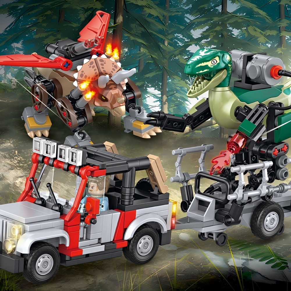 490PCS MOC Jurassic Dinosaur W - Model Kit Jurassic Park recension och pris
