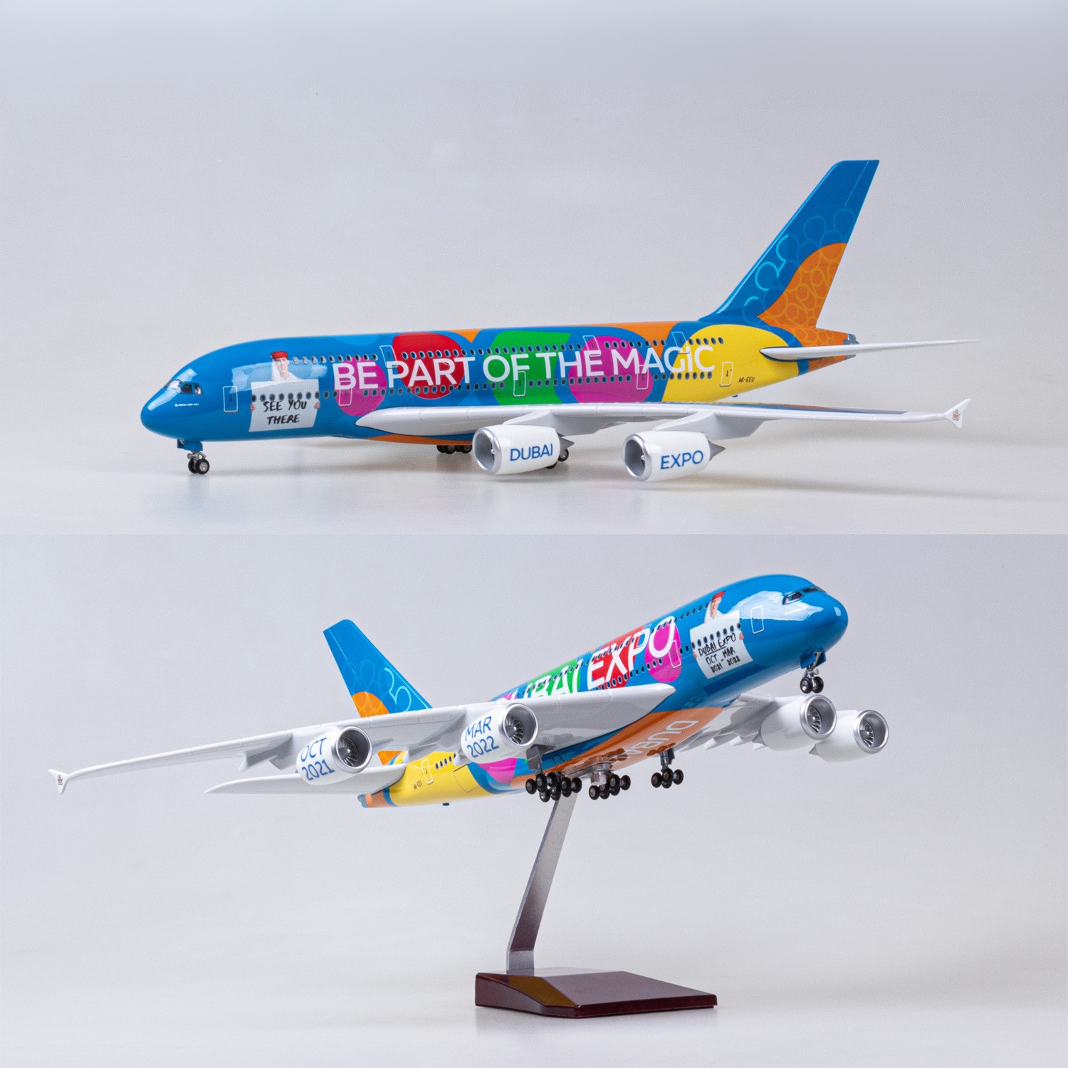 1/160 scale Emirates EXPO A380 - Model Kit Ixchel recension och pris