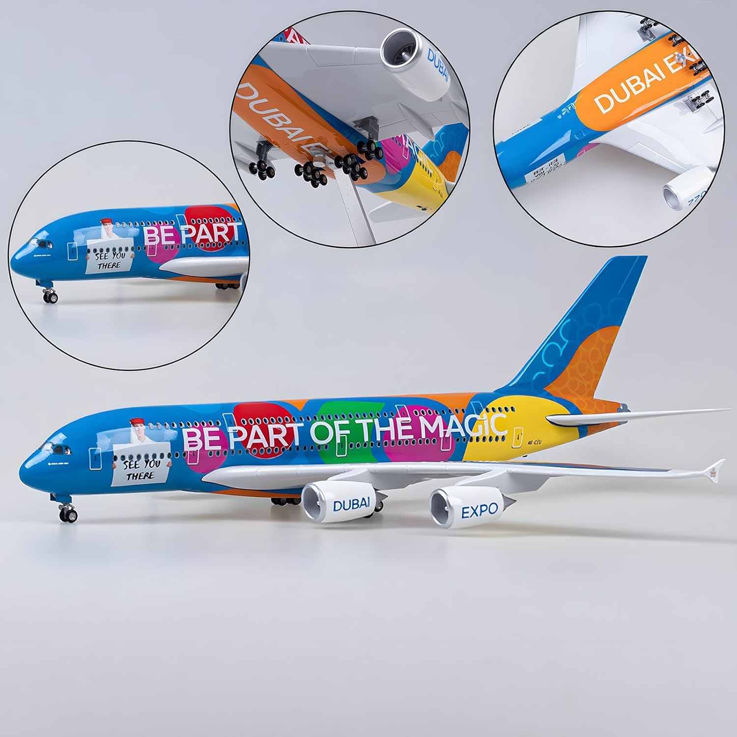 1/160 scale Emirates EXPO A380 - Model Kit Ixchel recension och pris