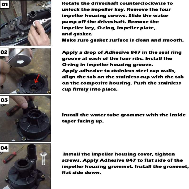 5001595 Outboard Water Pump Ki - Model Kit V8 recension och pris