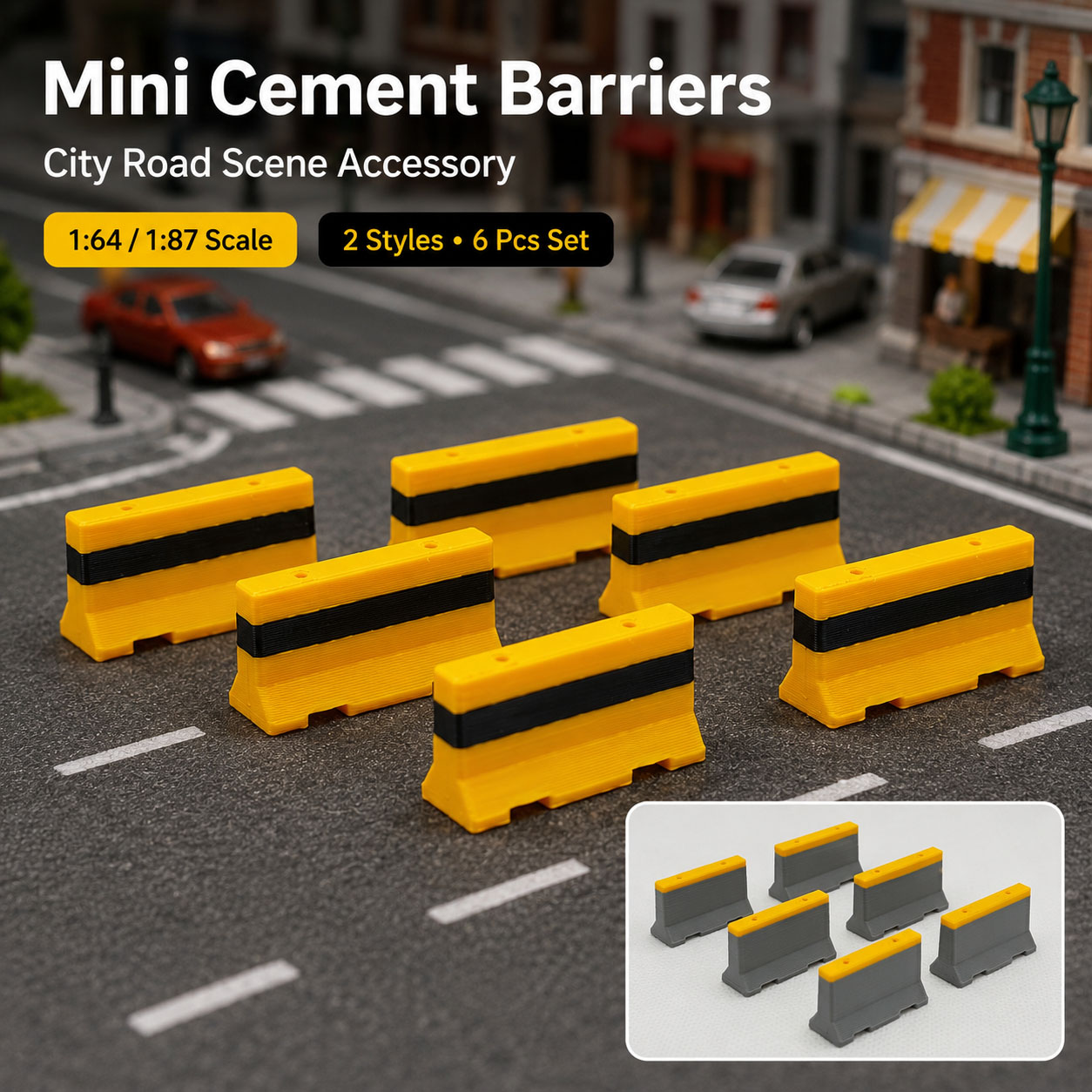 1:64 1:87 Mini Cement Road Bar - Model Kit Cement recension och pris