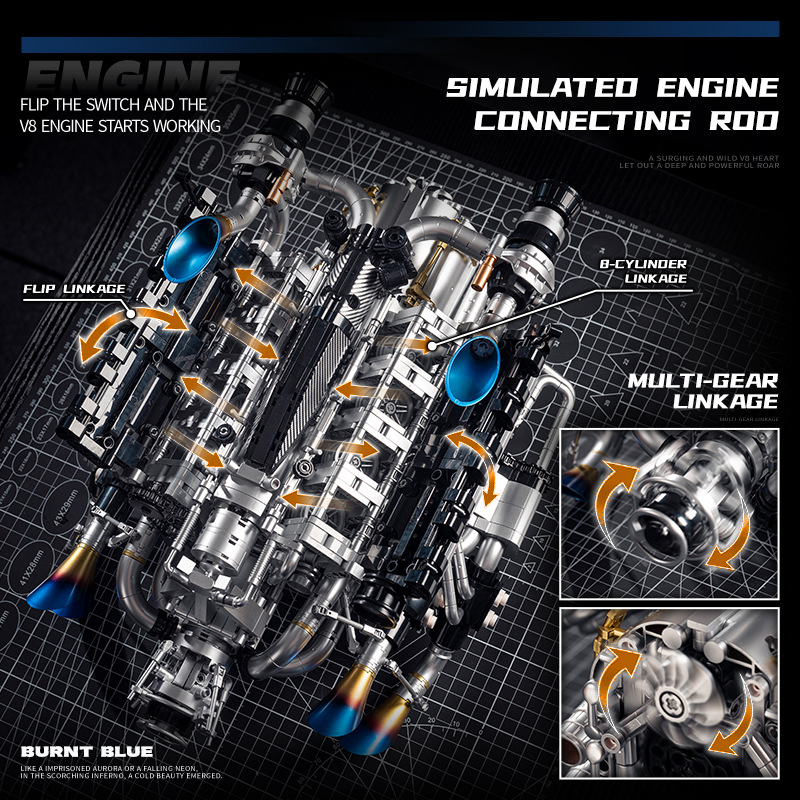 Technical Supercar V8 Engine B - Model Kit V8 recension och pris