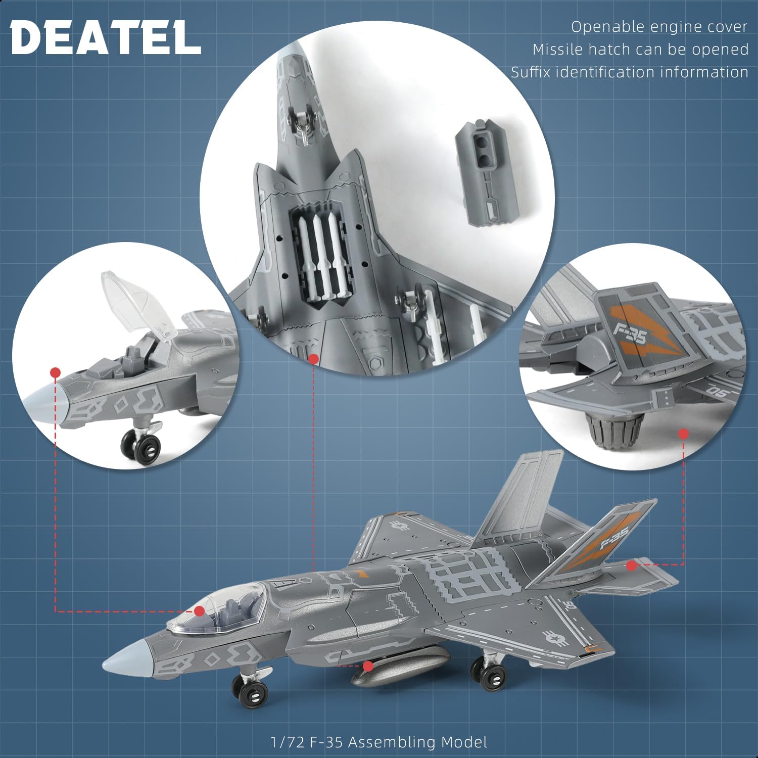 1:72 Scale F-35 Fighter Jet Qu - Model Kit Ixchel recension och pris