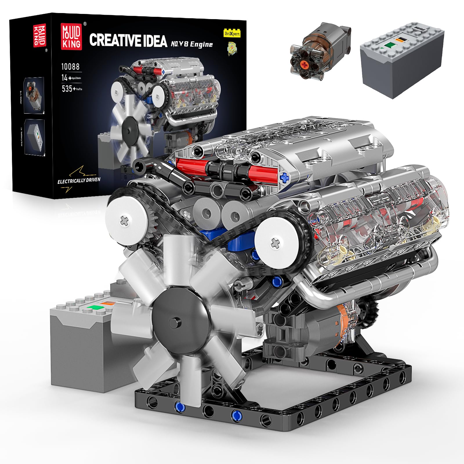 Mould King 10088 V8 Engine Bui - Model Kit V8 recension och pris