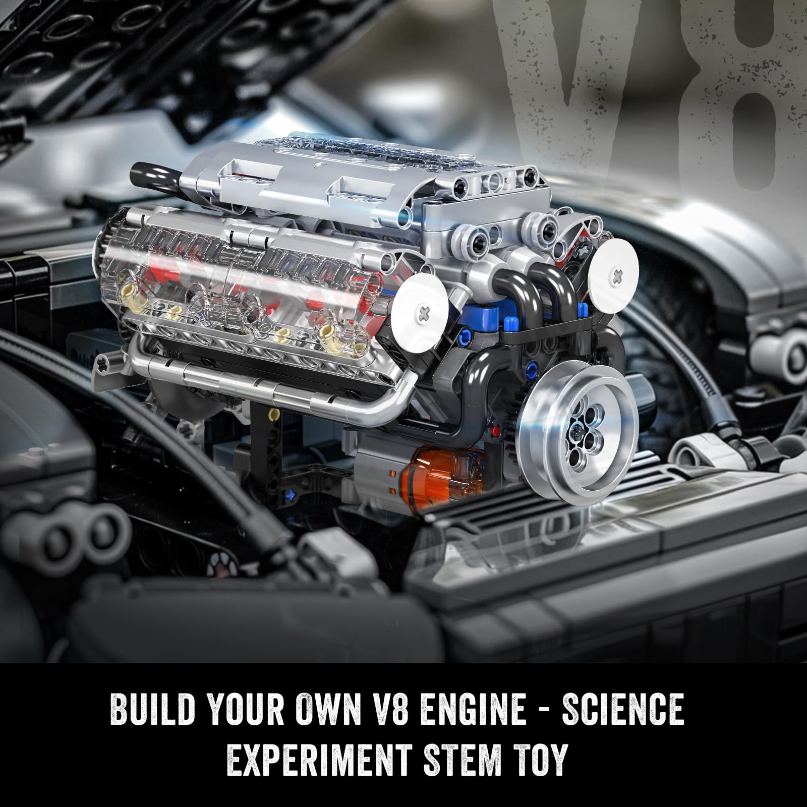 Mould King 10088 V8 Engine Bui - Model Kit V8 recension och pris