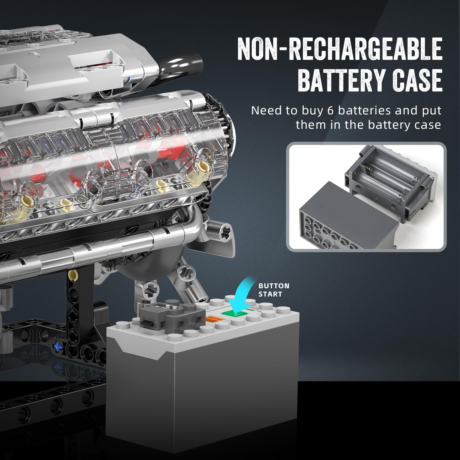 Mould King 10088 V8 Engine Bui - Model Kit V8 recension och pris