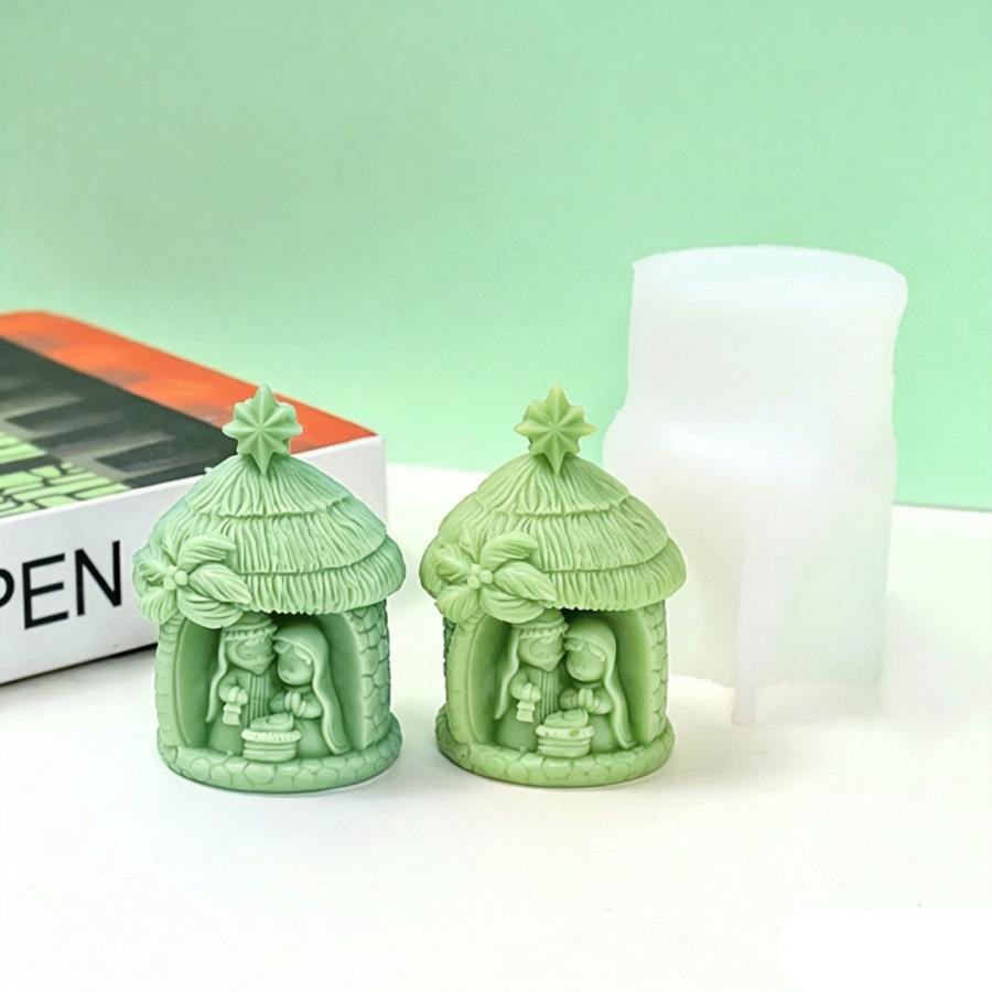 Christmas Thatched House Silic - Model Kit Cement recension och pris