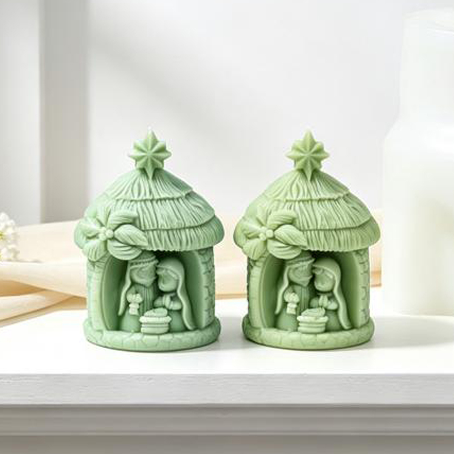 Christmas Thatched House Silic - Model Kit Cement recension och pris