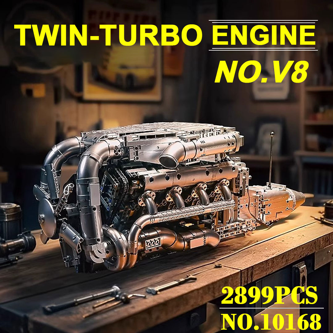 Mould King 10168 V8 Twin Turbo - Model Kit V8 recension och pris