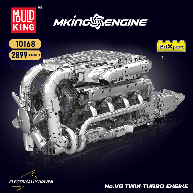 Mould King 10168 V8 Twin Turbo - Model Kit V8 recension och pris